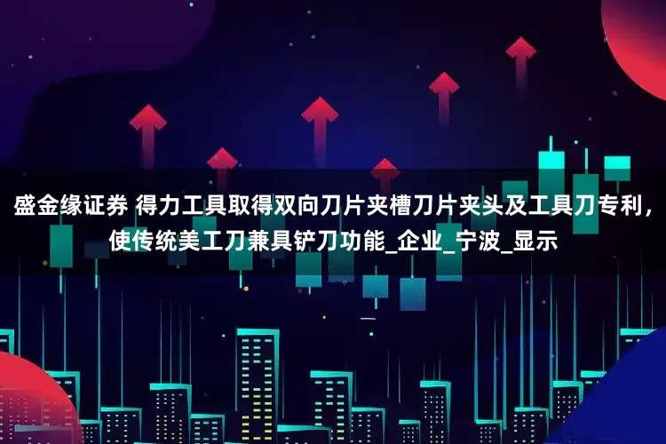 盛金缘证券 得力工具取得双向刀片夹槽刀片夹头及工具刀专利，使传统美工刀兼具铲刀功能_企业_宁波_显示