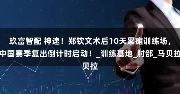 玖富智配 神速！郑钦文术后10天累瘫训练场，中国赛季复出倒计时启动！_训练基地_肘部_马贝拉